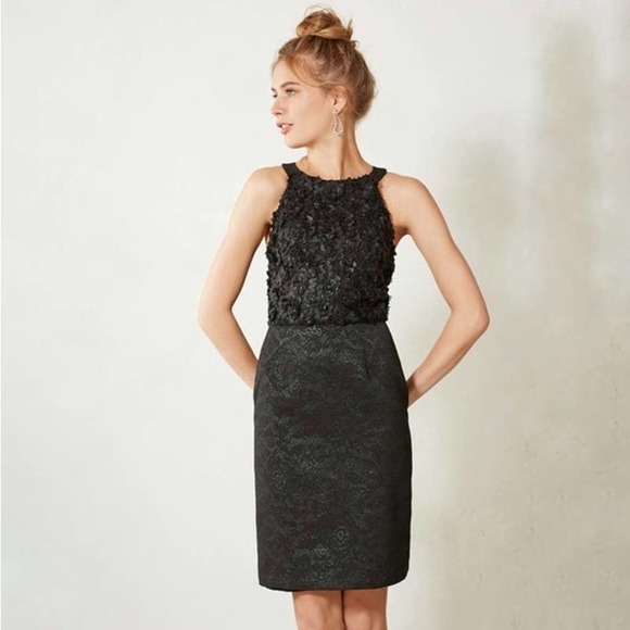 Anthropologie Dresses & Skirts - Anthropologie Odells Rosebud Pencil Dress Black
